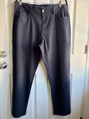Commuter Pants Blue 34x30 Marc Asher New York Classic Fit Stretch Trousers